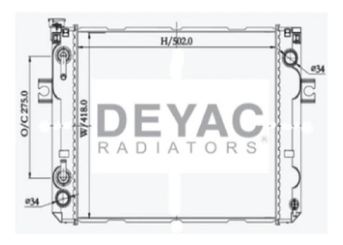 Radiador Montacarga Hyster Dyc