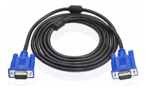 Pack 2 Cable De 5m Vga A Vga 15 Pin De 2 Filtro De Ferrit Pc