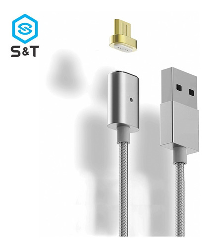 Cable Usb Magnético Microusb Android V8 Celulares Smartphone