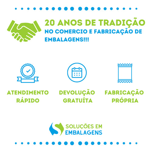 Embalagem Stand Up Pouch Transparente Zíper 14x19 1000 Un