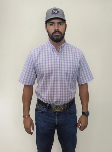 Camisa Keep Roping Mc Xadrez Lilaz-11