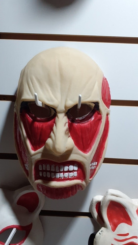 Mascara Latex Titan Colosal Titanes Anime Cara Musculos