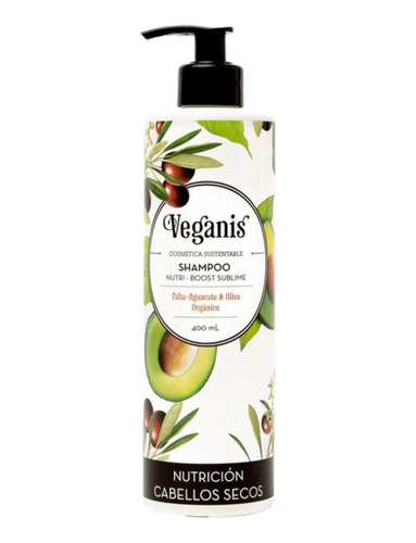 Shampoo Nutri Boost Cab. Secos Palta Oliva Veganis 400g Fw