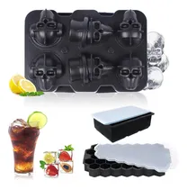 Comprar 4pz Set De Cubeteras De Silicona Para Hacer Hielo