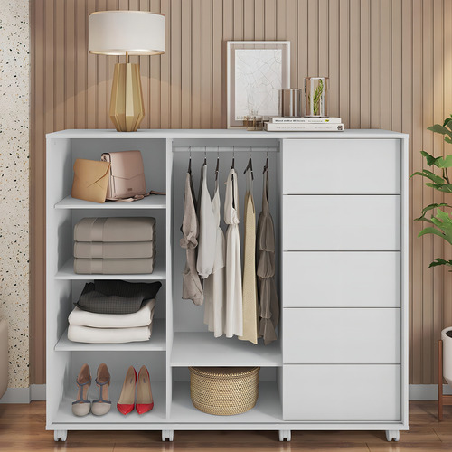 Cômoda Sapateira E Rodízios Medusa Branco