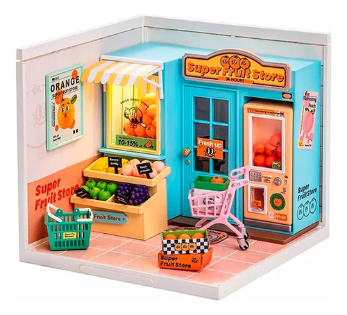 Rompecabezas 3d Tienda De Frutas Rolife Dw003 Log-on 116 Pzs