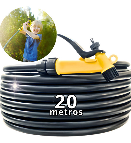 Mangueira Jardim 20 Metros 1/2'' Grossa Resistente Reforçada