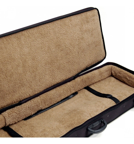 Semi Case Para Teclado 61 Teclas Slim C/ Rodas - Solid Sound
