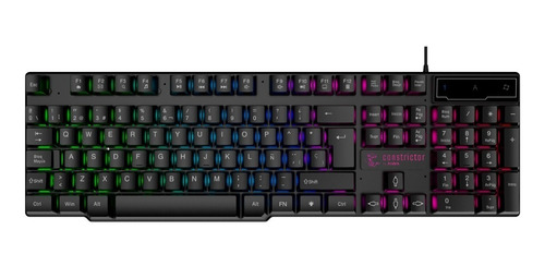 Imagen 1 de 10 de Teclado Gamer Retroiluminado Luces Constrictor