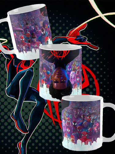 Taza Spider Man Across The Spider Verse Capacidad 11 Oz