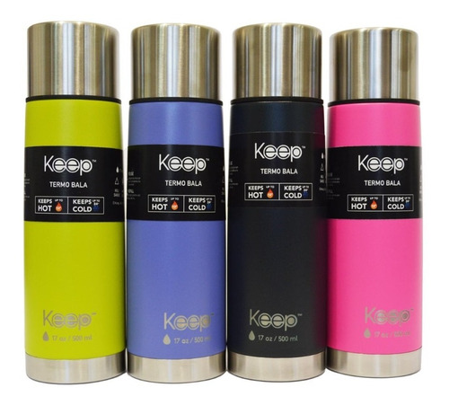 Termo Bala Keep 500 Ml Colores Aleatorios