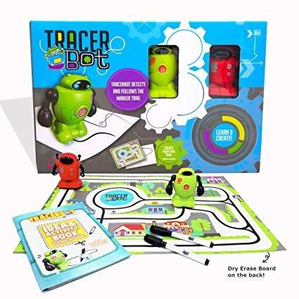 Mukikim Tracerbot Set (2 Robot Set) - Mini Inductivo Robot Q