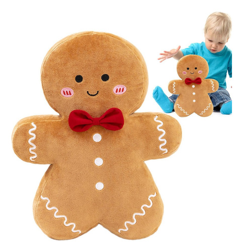 Mx1 Galletas De Jengibre Peluche,almohada De Pan De Jengibre