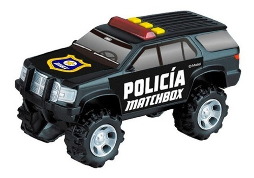 Camioneta Matchbox Policia Patrulla Todoterreno Luz Y Sonido