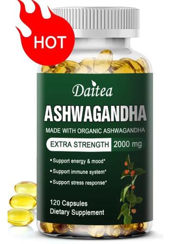 Ashwagandha 2000mg 120 Cápsulas Suplemento Natural 