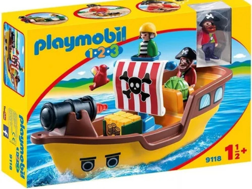 Playmobil Barco Pirata 1 2 3 Art 9118
