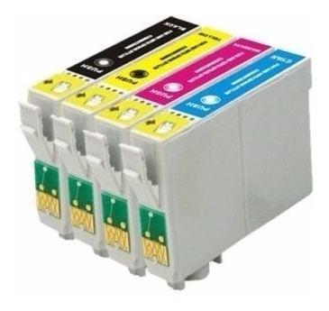 Kit 4 Cartuchos Para Epson Tx135 Tx125 T25 Tx133 Tx123 Novos