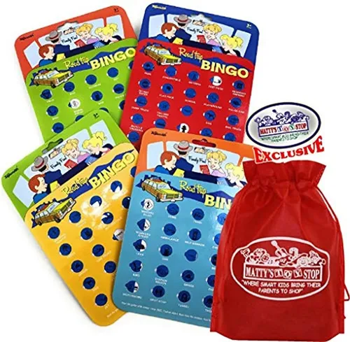 Viaje Por Carretera Tarjetas De Bingo Azul Rojo Del Paq...