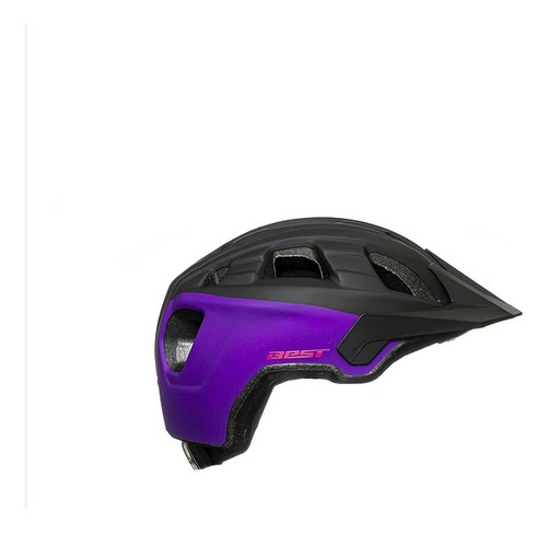 Casco Enduro Mtb Best Certificado Lila Oscuro