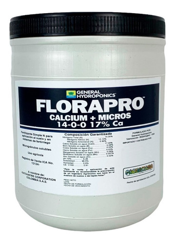 Fertilizante Florapro Calcium + Micros 14-0-0 2.3 Kilos