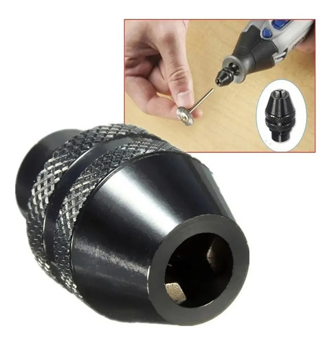 Mandril P Mini Torno T/ Dremel Automatico 0,3-3,2mm Ruhmlann