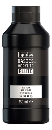 Tinta Acrílica Liquitex Basics Fluid 250ml Mars Black