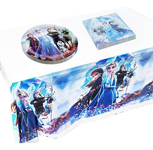 Kit De Fiesta Suministros Para Fiestas De Frozen, 20 Platos 