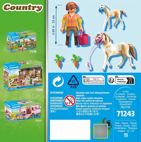 Playmobil Country: Cavalo com Potro