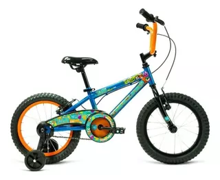 Bicicleta Mercurio Infantil Para Niño Troya Rodada 16 Color Azul
