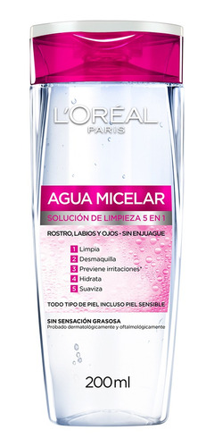 Agua Micelar L´oréal Paris Hidra Total 5 X 200ml