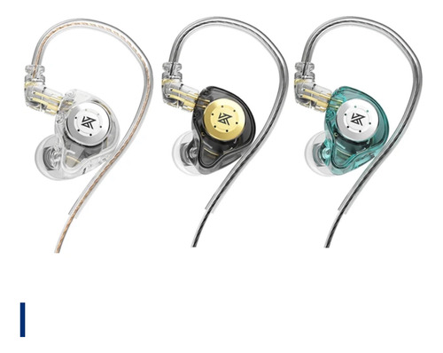 Auriculares In Ear Kz Edx Pro Cable 5n Ofc Sin Microfono 