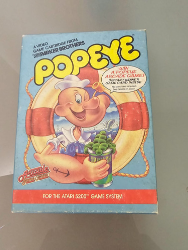 Popeye Juego Atari 5200 Con Caja Excelentes Condiciones
