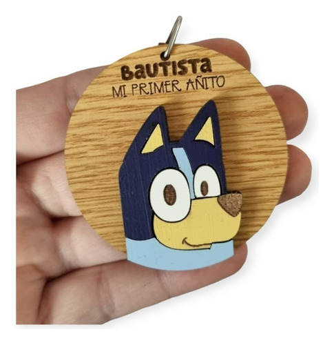 Llaveros Imanes De Madera Souvenirs Personalizados Bluey X15