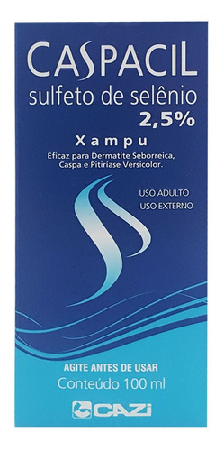 Shampoo Cazi Caspacil Xampu De 100ml De 100g Com 1 Unidad