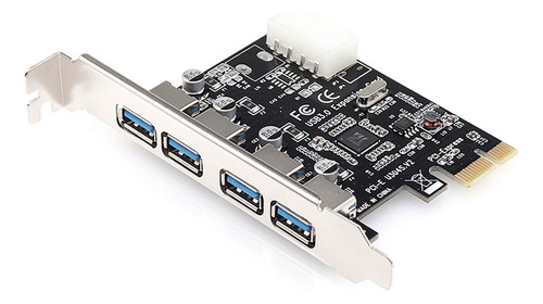 Tarjeta De Expansión Pci-e A Usb 3.0 De 4 Puertos