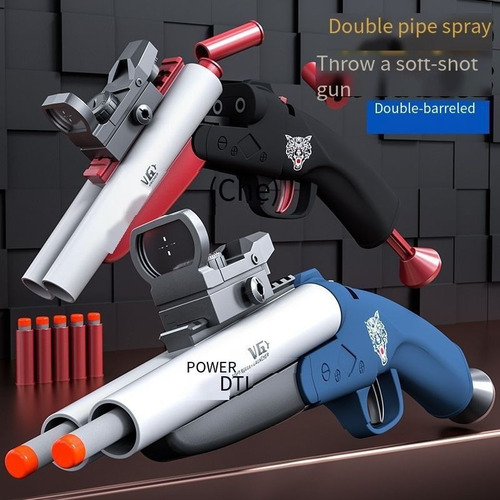 . Pistola De Doble Cañón Escopeta De Expulsión De Carcasa
