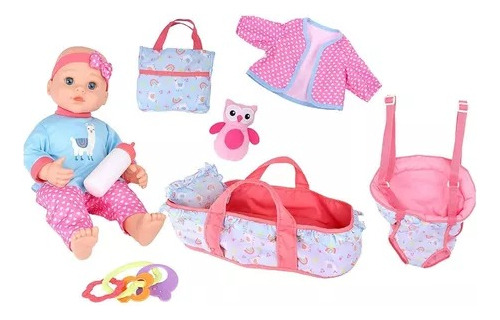 Muñeca De Juguete Set De Viaje Niñas Accesorios