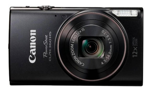  Canon PowerShot ELPH 360 HS compacta cor  preto