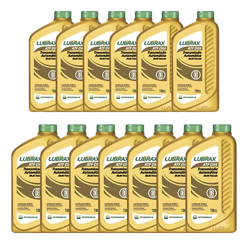 Óleo Câmbio Automático Lubrax Atf Dx6 Dexron - Kit C/ 13 L