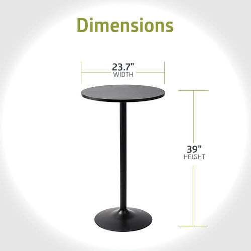 Mesa Bar Redonda Alta 60 Cm Ø
