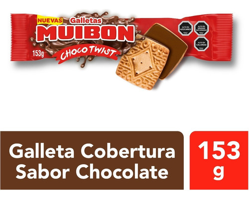 Muibon Galleta Bañada Sabor Chocolate 153g