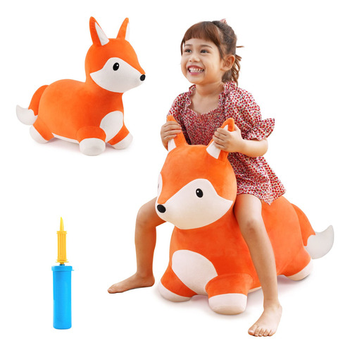 Bouncy Pals Fox Hopping Horse Juguete Inflable De Felpa P