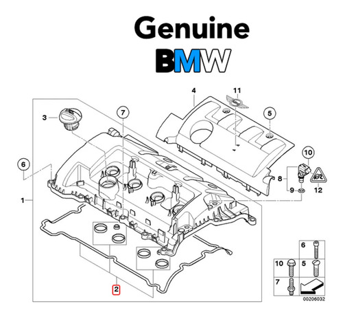 11127567877 Empacadura Tapavalvulas Mini Cooper R56 N12