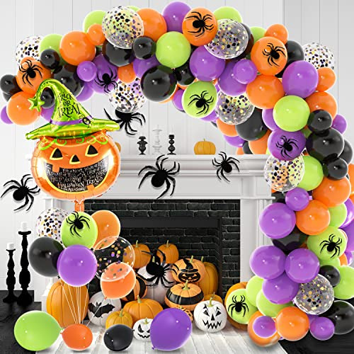 Labeol 136pcs Halloween Globos Kit De Guirnaldas, 1869t