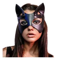 Comprar Máscaras Gatubela Antifaz Zorro Cuero Negra Fiesta Cosplay