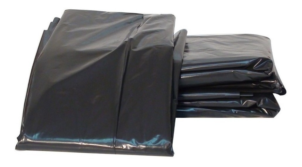 1 Kg De Bolsa Negra Para Basura 90cmx120cm / 60cmx90cm