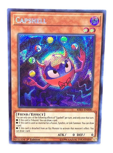 Capshell Carta Yugioh! Inglés 