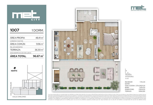 Venta Apartamento 1 Dormitorio Centro