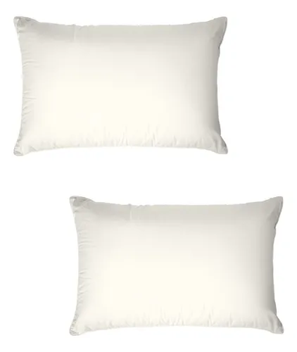 Fundas Blancas Para Almohada 50x70cm (vienen 2 Unidades) Color Blanco
