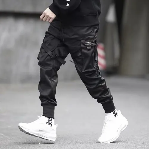 Streetwear Pantalones Cargo Hombre Jogger Harem Hip Hop Casu